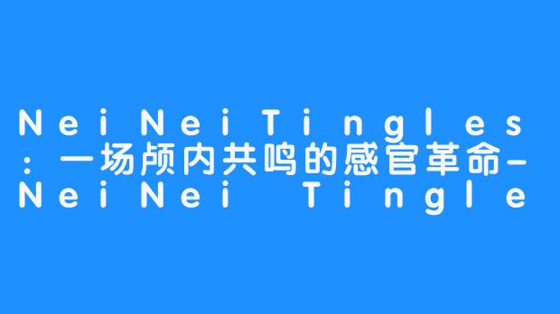 NeiNeiTingles：一场颅内共鸣的感官革命-NeiNei Tingles